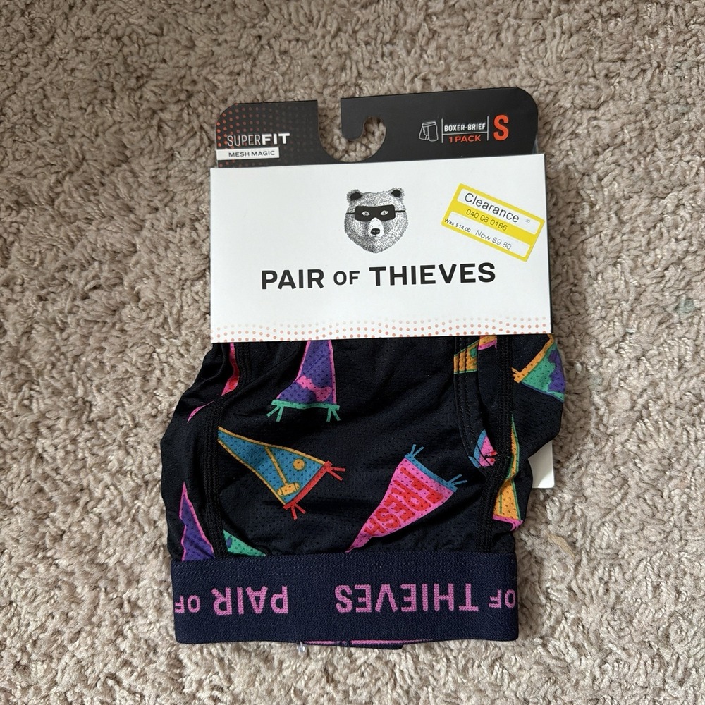 Men's Pair of Thieves Super fit Mesh Magic 1 Pair Of Boxer Briefs Men's‎ Size S
